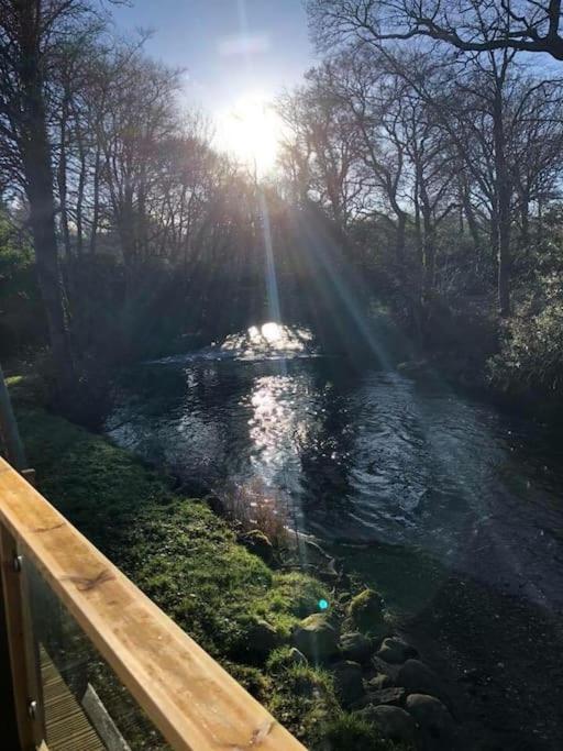 Stunning 3 Bed Riverside Cabin In Snowdonia Caeathro Exteriör bild